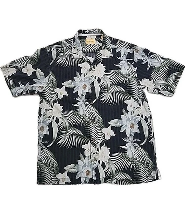 TOMMY BAHAMA Hawaiian 100% Silk Shirt sz L  - Image 1 of 4