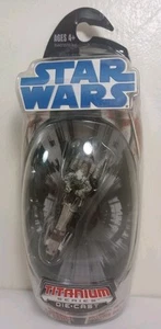 Rare Star Wars Titanium Series Micro Machines BARC Speeder w/Stand Die Cast NIB - Picture 1 of 5