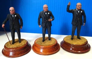Sir Winston Churchill - a Set of 3 Diecast Models on bases - 1/32 scale - Picture 1 of 14