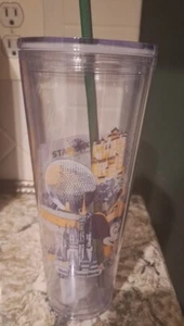 Starbucks Disney Parks WDW 50th Anniversary Vault Collection Venti Tumbler Retro - Bild 1 von 5