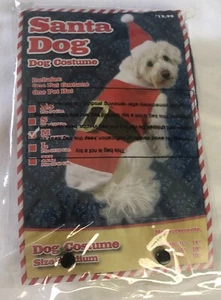 Dog Christmas Costumes Pet Santa Claus Outfit Funny Fancy Dress - Picture 1 of 2