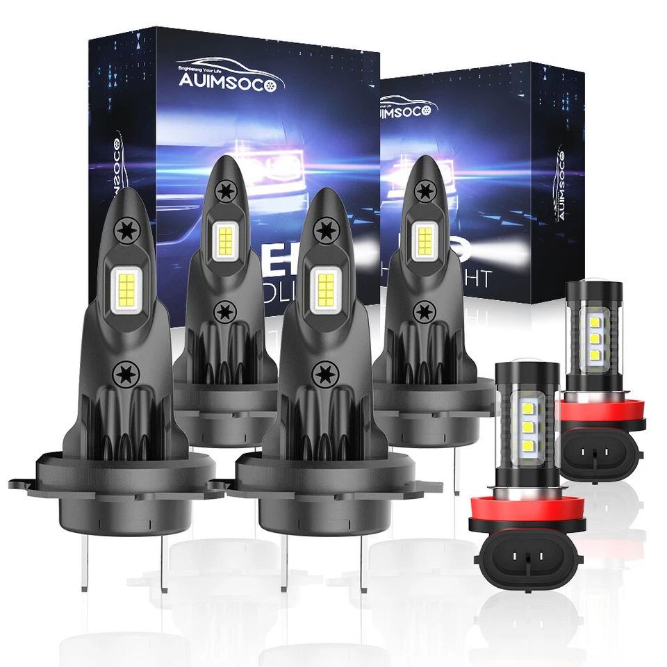 10000K CANBUS LED Headlight Fog Light Bulbs Kit For BMW 125i 128i 135i 2009-2013 - Image 1 of 4