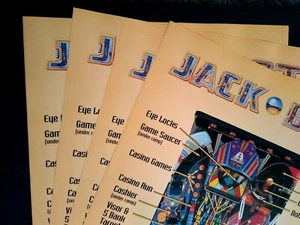 Jackbot Pinball Game Wall POSTERS Lot (10) Original Jack Bot Robot 36" x 24" - Picture 1 of 8