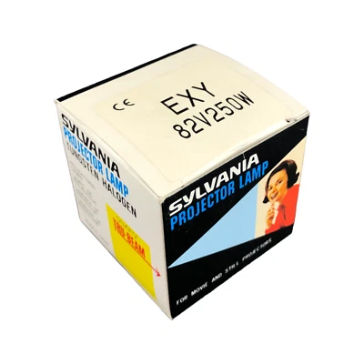 SYLVANIA EXY 250W 82V GX5.3 Projector Lamp HALOGEN Bulb VINTAGE - Image 1 of 4