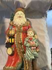 Santa Clause And Elf Clay Table Top Decoration Gifts Holidays Christmas14.5? G30