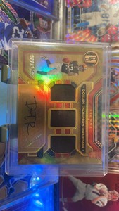 2023 Panini Gold Standard Dorian Thompson Robinson Triple Patch Auto /149