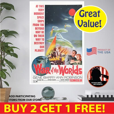 BENBEN HOME & LIFESTYLE War of the Worlds POSTER MULTI. FORMATS PAPER CANVAS VINYL POSTCARD STICKER
