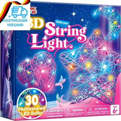 BESUCHE DEN KLEVER KITS-STORE Klever Kits 3D String Art Kit Für Kinder, Bastelsets Für Kinder Ab 8 9 10 11 12