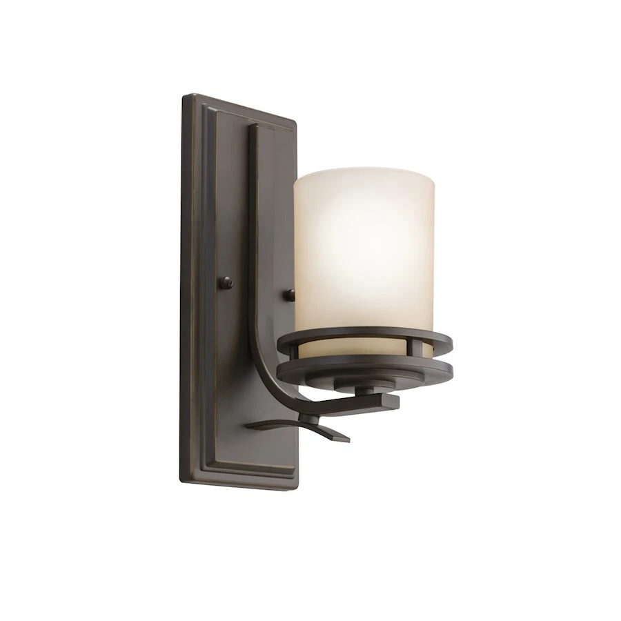 Kichler Hendrik Wall Sconce 1Lt, Olde Bronze, Light Umber - 5076OZ