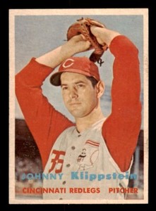 1957 Topps Baseball #296 Johnny Klippstein NM *f1