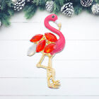1PC Flamingo Brooch Alloy Rhinestone Inlaid Cartoon Lapel Pin Brooch