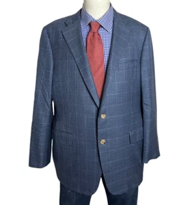 Hickey Freeman X Loro Piana Super 150's Sport Coat Jacket Check Men's 44S Nice. - Picture 1 of 12