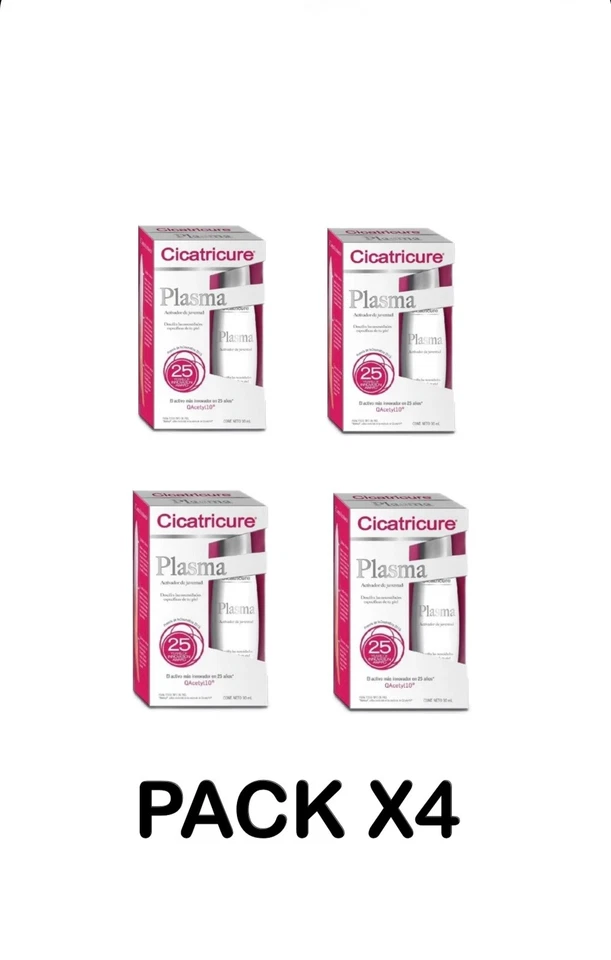 PACK X4 crema facial antiarrugas plasma cicatricura 30 ml Foto 1 de 1