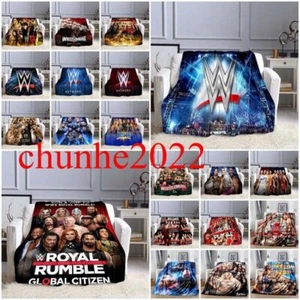 WWE World Wrestling Legends Fleece Blanket Throw Bed Warm Soft Blanket Flannel - Picture 1 of 68
