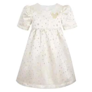 Girls' Disney Holiday Minnie Mouse Dress - Off-White 11-12 - Disney Store - Picture 1 of 6