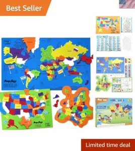 Interactive Geography Puzzle for Kids 5-13: Learn Flags, Capitals & More - Picture 1 of 8