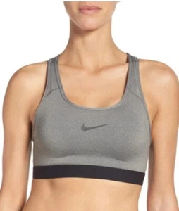 Kleiner Nike Damen Pro Classic Padded BH Carbon Heather/Black 589420-091 - Bild 1 von 10