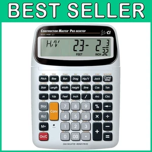 Desktop Construction Math Feet-Inch-Fraction Calculator - Picture 1 of 10