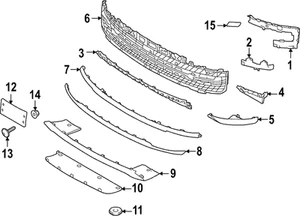 Genuine Land-Rover Bumper Grille LR157964 - Picture 1 of 1