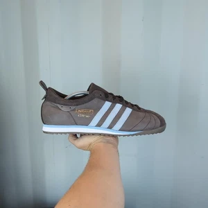 *RARO* UK 11.5 - Didas Originals Cup 68 Marrón Vintage Hombre Entrenadores 2007 018394 - Imagen 1 de 10