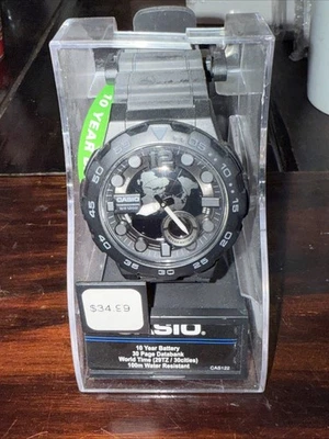 Reloj Casio AEQ100W-1BV, Telememo 30, 3 Alarmas, Cronógrafo, Batería 10 Años Foto 1 de 3