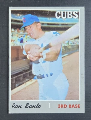 1970 Topps #670 Ron Santo (High #) - Hall of Fame - Chicago Cubs - VGEX - Image 1 of 2