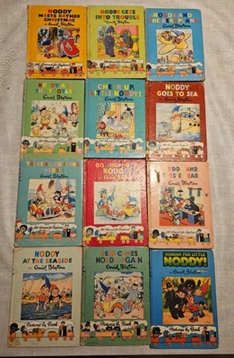 12 x Vintage Noddy Hardback Books. Majority good used/acceptable condition - Image 1 of 3