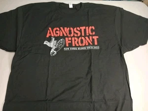 T-Shirt Agnostic Front 2025 New York Blood Tour Double Sided Band 2XL NYHC - Bild 1 von 5