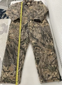 Vintage Mossy Oak Camouflage Insulated Coveralls Men’s 3X Short USA Made Hunting - Picture 1 of 9
