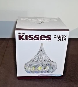 Plato de caramelo de cristal Hershey’s Kisses Godinger nuevo en caja - Imagen 1 de 1