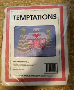 Vintage Temptations Plastic Canvas Kit Candy House 20423 USA J & L Craft Designs - Picture 1 of 4