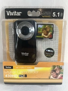 Vivitar 430HD Digital Camcorder 5.1 MP 4x Zoom High Definition - New - Picture 1 of 4