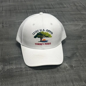 Neu ohne Etikett 121st US Open Torrey Pines Mütze Druckknopflasche verstellbar weiß - Bild 1 von 7