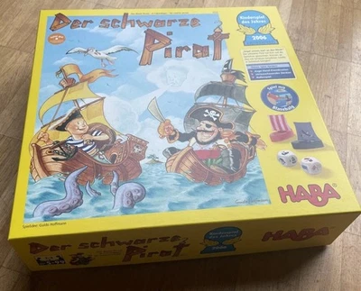 HABA Der Schwarze Pirat Brettspiel - Kinderspiel Des Jahres 2006 wie Neu OVP - Bild 1 von 3