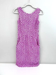Jude Connally Size XS  Mary Pat Dress #137 Pink Print Pockets $169 USA - Picture 1 of 6