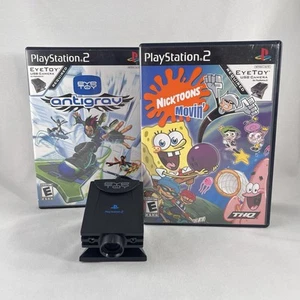 Sony Playstation 2 PS2 Eye Toy Kamera Bundle mit Antigrav und Nicktoons Movin' - Bild 1 von 8