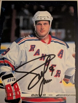 Imagen firmada por Adam Graves New York Rangers Foto 1 de 3