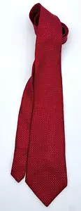 NEU OHNE ETIKETT - BROOKS BROTHERS SEIDEN HERRENKRAWATTE - ROT MIT WEISSEM SCHWEIZERPUNKT - Bild 1 von 6