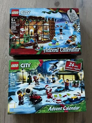 LEGO Lot: Advent Calendar City Town (60268 & 60235) Building Kit NEW Retired - Image 1 of 4