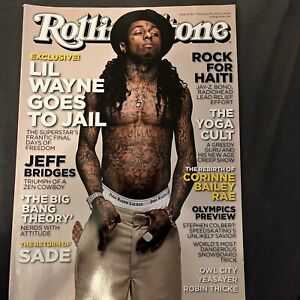 Rolling Stone Magazine #1098 February 18 2010 Lil Wayne Goes To Jail