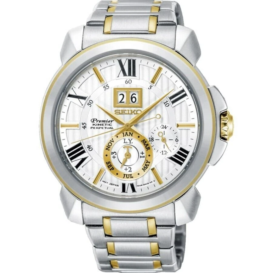 Seiko Premier Silver Men's Watch - SNP152P1