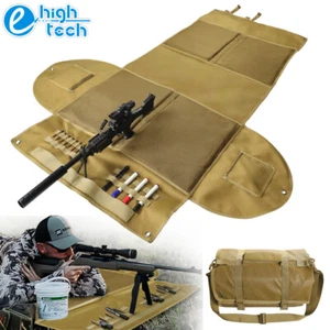 Portable Shooting Mat Tactical Waterproof Prone Padded with Elbow Wings Roll Up - Picture 1 of 10