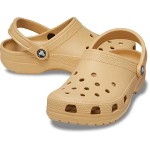 Crocs Wheat Classic Clogs Women's Size 8/Mens 6 Slip On Water Shoes, Sandals - Picture 1 of 8