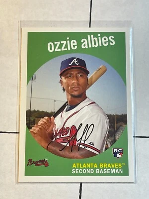 Ozzie Albies 2018 Topps Archives Rookie Card RC #18 Atlanta Braves - Image 1 of 2