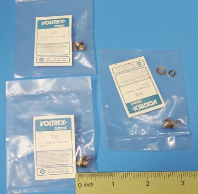 (3PCS) CONECTOR PARA TELÉFONO ULTRAMINI, 310, MARCA VOLTREX Foto 1 de 2