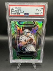 2021 Panini Select DAN MARINO Club Level Dragon Scale /89 PSA 10
