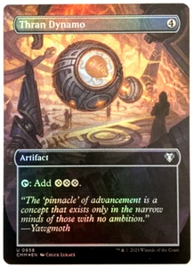 MTG Thran Dynamo *BORDERLESS FOIL* Commander Masters 0658 Pack Fresh - Picture 1 of 6