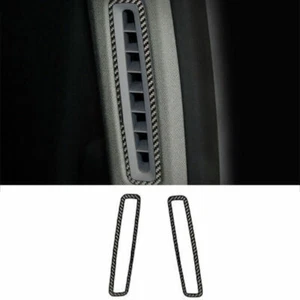 For Porsche Panamera 2010-2016 Real Carbon Fiber B Pillar Air Outlet Vent Frame - Picture 1 of 5