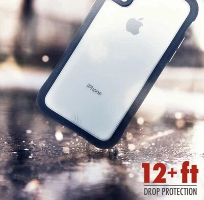 Funda Colección Protección Case-Mate para iPhone XS/X - Translúcida/Negro Foto 1 de 4