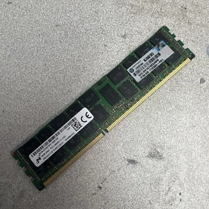 Micron 16GB 2Rx4 PC3-14900R DIMM Memory MT36JSF2G72PZ-1G9E REG 1.5V 712383-081 - Picture 1 of 4